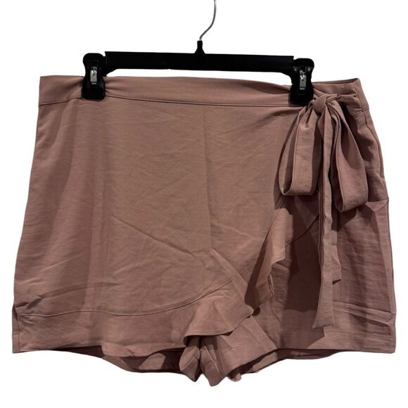 Naked Zebra Pants - Naked Zebra Cascade Blush Wrap Skort Size L NWT
